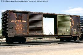Great Northern Boxcar 3377 at Albuquerque, New Mexico, 1978
