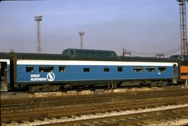 Great Northern Railway Passenger Car 1329 at Chicago, Illinois in 1969.