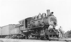 Great Northern Steam Locomotive 9 at Great Falls, Montana, 1949