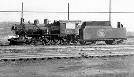 Great Northern Steam Locomotive 748 at Hillyard, Washington, undated
