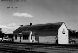 Great Northern Depot at Spicer, Minnesota, undated