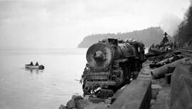 Great Northern Steam Locomotive in Washington State, undated