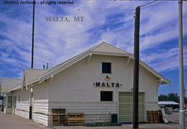 Great Northern Depot at Malta, Montana, undated