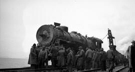 Great Northern Steam Locomotive in Washington State, undated