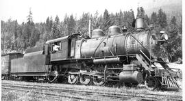 Great Northern Steam Locomotive 1161 at Rockport, Washington, 1936