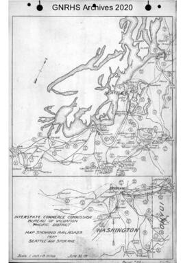 Right of Way Maps - Great Northern Railway and Related Railroads, circa 1915
