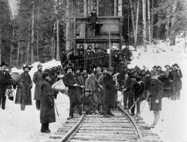 Great Northern Line Completion Ceremony near Scenic, Washington, January 6, 1893