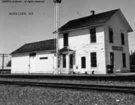 Great Northern Depot at Box Elder, Montana, undated