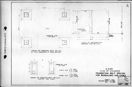 Great Northern Railway Standard Signal Plans; Bungalow Foundation Spacing, Lock Case Foundation S...