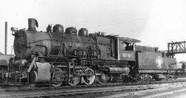 Great Northern Steam Locomotive 818 at Kelly Lake, Minnesota, 1952