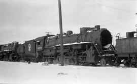 Great Northern Steam Locomotive 3219 at Saint Cloud, Minnesota, undated.