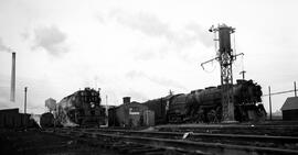 Spokane, Portland, and Seattle Railway Steam Locomotive 910 at Hillyard, Washington, undated