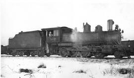 Great Northern Steam Locomotive 512 at Minot, North Dakota, 1947