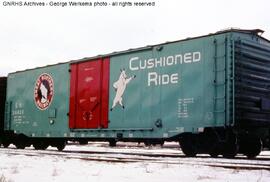 Great Northern Boxcar 36822 at Denver, Colorado, 1965