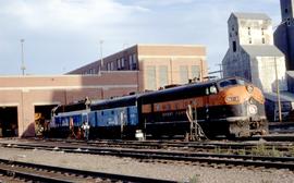 Great Northern Railway 361-A at Havre, Montana in 1969.