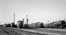 Great Northern Diesel Locomotives 412, 408, 8 and 2049 at Hillyard, Washington, undated