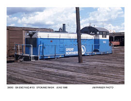 Great Northern Diesel Locomotive Number 153, Spokane, Washington, 1968