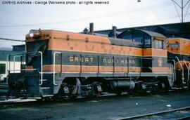 Great Northern Diesel Locomotive 131 at Hillyard, Washington, 1965