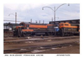 Great Northern Diesel Locomotive Number 2507, Spokane, Washington, 1969