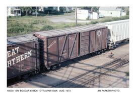 Northern Pacific Freight Car Number 28826, Ottumwa, Iowa, 1973