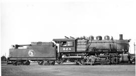 Great Northern Steam Locomotive 824 at Great Falls, Montana, 1940