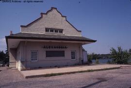 Great Northern Depot at Alexandria, Minnesota, undated