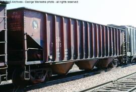 Great Northern Hopper Car 70350 at Longmont, Colorado, 1981