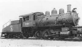 Great Northern Steam Locomotive 391 at Vancouver, British Columbia, 1951