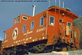 Great Northern Caboose X304 at South Bellingham, Washington, 1966