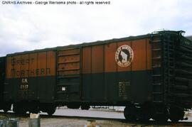 Great Northern Boxcar 2527 at Wenatchee, Washington, 1968