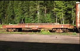 Great Northern Railway Outfit Car  X4053 at Essex, Montana in 1977.