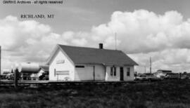 Great Northern Depot at Richland, Montana, undated