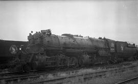 Great Northern Steam Locomotive 2034 at Superior, Wisconsin in 1956.