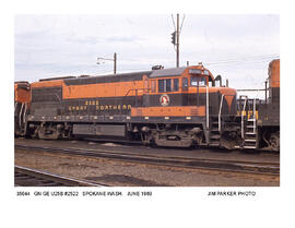 Great Northern Diesel Locomotive Number 2522, Spokane, Washington, 1969