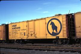 Great Northern Railway Refrigerator car 70746 at Wenatchee, Washington in 1974.