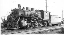 Spokane, Portland, and Seattle Railway Steam Locomotive 367 at Portland, Oregon, 1948