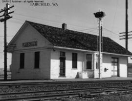 Great Northern Depot at Fairchild, Washington, undated