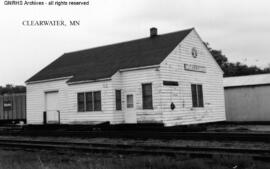 Great Northern Depot at Clearwater, Minnesota, undated