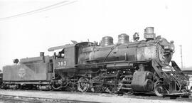 Spokane, Portland, and Seattle Railway Steam Locomotive 363 at Portland, Oregon, 1950