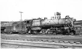 Great Northern Steam Locomotive 3034 at Minot, North Dakota, 1949