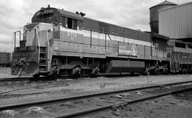 Burlington Northern Diesel Locomotive 5713 in Washington State, undated