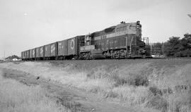 Great Northern Diesel Locomotive 693 at Ephrata, Washington, undated