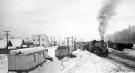 Northern Pacific Steam Locomotive 1676 at Cle Elum, Washington, undated