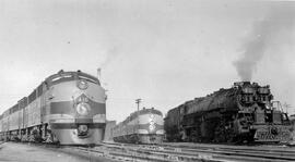Great Northern Locomotives 416, 404 and 2040 at Hillyard, Washington, undated
