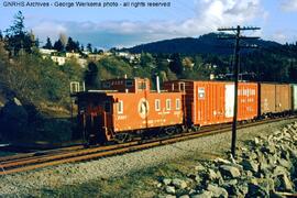 Great Northern Caboose X304 at South Bellingham, Washington, 1966