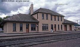 Great Northern Depot at Kalispell , Montana, undated