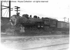 Great Northern Steam Locomotive 3234 at Hillyard, Washington, 1935
