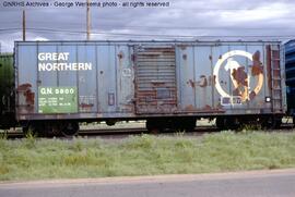 Great Northern Boxcar 5800 at Denver, Colorado, 1979