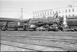 Great Northern Steam Locomotive 3381 at Minneapolis, Minnesota in 1960.