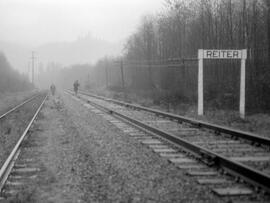 Great Northern Station Sign at Reiter, Washington, undated